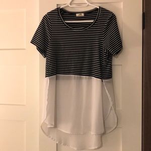 Black and white shirt